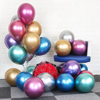 Metal Latex Balloons (Different Colours)