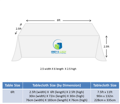 Customized Tablecloth (Rectangular)