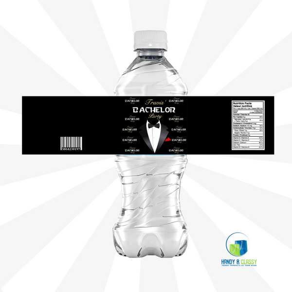 Personalized Water Bottle Label (Digital Design)