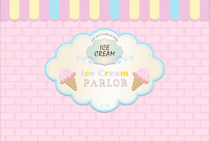 Ice Cream Shop in Pastel Backdrop