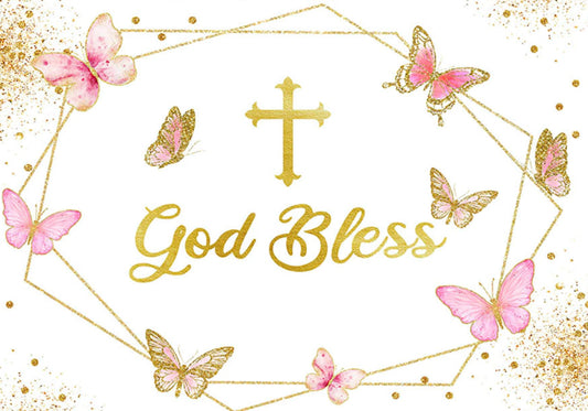 Butterfly Bless Backdrop (Material: Vinyl)