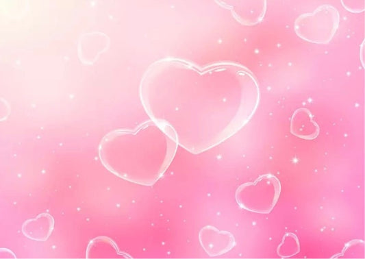 Pink Hearts Backdrop (Material: Vinyl)
