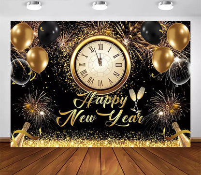 New Year Backdrop (Material: Vinyl)