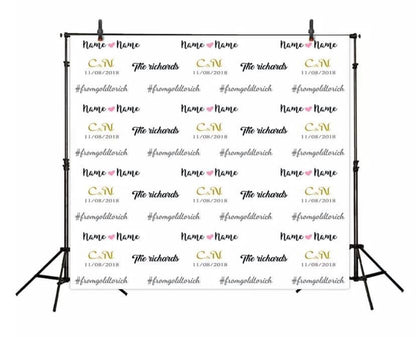 Custom Step & Repeat Backdrop (Material: Vinyl or Microfiber)