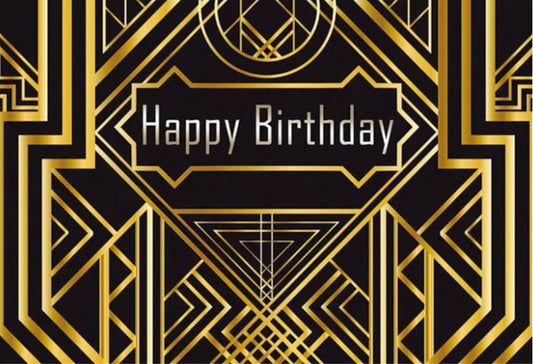 Gatsby Birthday Backdrop (Material: Vinyl)