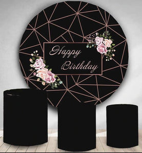 Elegant Round Backdrop (Material: Polyester)