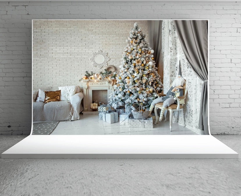 Christmas Tree Backdrop