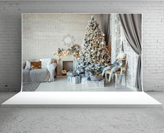 Christmas Tree Backdrop