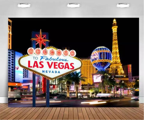 Las Vegas Backdrop (Material: Vinyl)