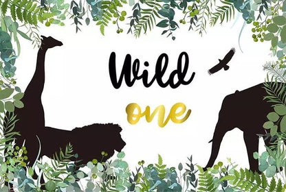 Jungle in Black Backdrop (Material: Vinyl)