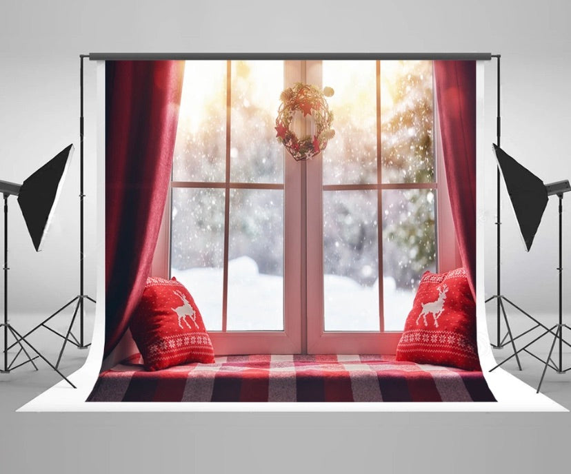 Christmas White Backdrop