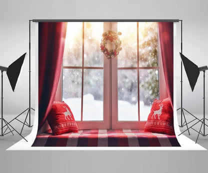 Christmas White Backdrop