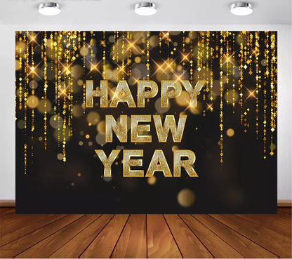 New Year Backdrop (Material: Vinyl)