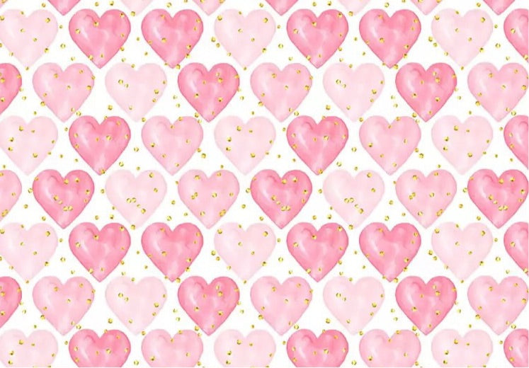 Valentine’s full of Hearts Backdrop (Material: Vinyl)