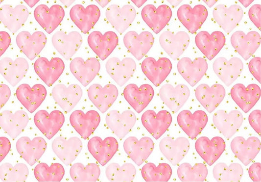 Valentine’s full of Hearts Backdrop (Material: Vinyl)