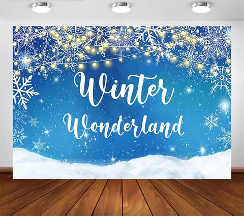 Winter Wonderland in Blue Backdrop (Material: Vinyl)