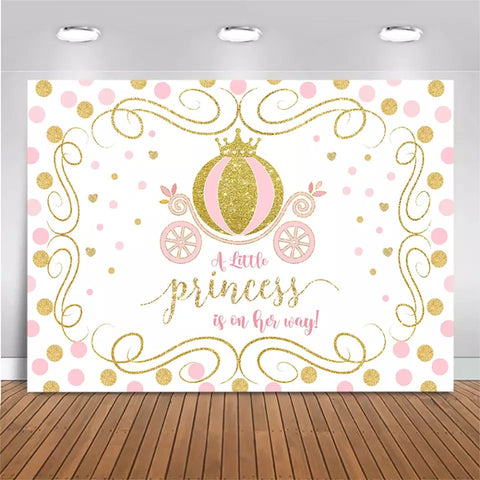 Golden Princess Backdrop (Material: Vinyl)