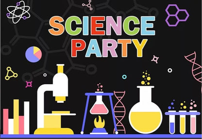 Science Party Backdrop (Material: Vinyl)
