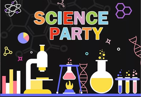 Science Party Backdrop (Material: Vinyl)