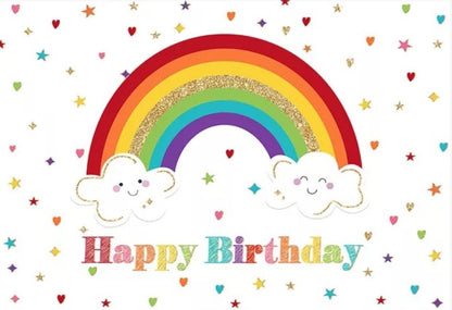Sweet Rainbow Backdrop (Material: Vinyl)