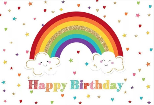 Sweet Rainbow Backdrop (Material: Vinyl)