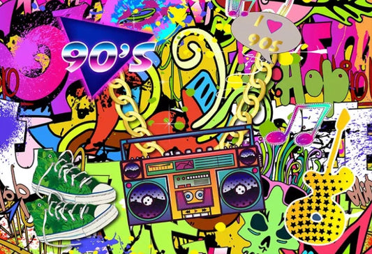 Radio Graffiti Backdrop (Material: Vinyl)