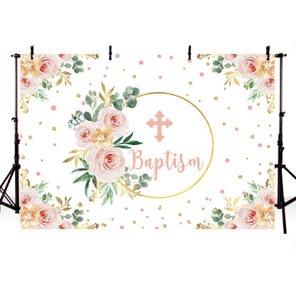 Christianity in Pink Backdrop (Material: Vinyl)