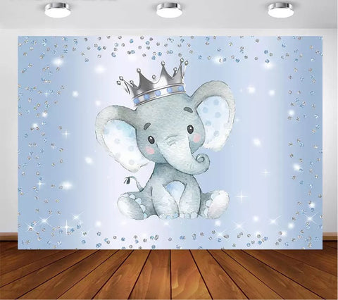 King Elephant Backdrop (Material: Vinyl)