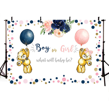Teddy Boy or Teddy Girl Backdrop (Material: Vinyl)