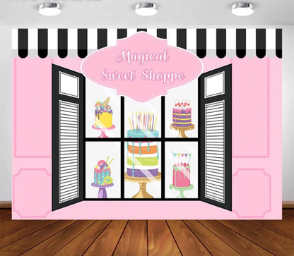 Sweet Shop Backdrop (Material: Vinyl)