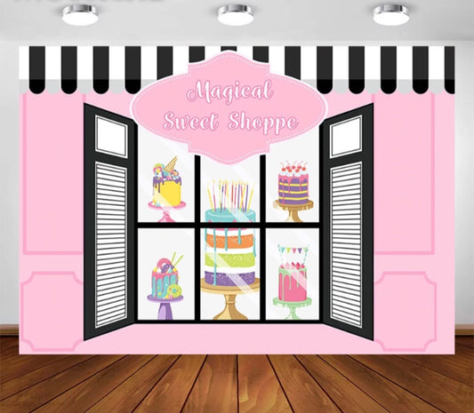 Sweet Shop Backdrop (Material: Vinyl)