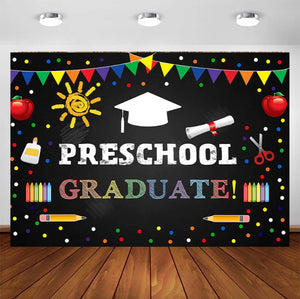 Preschool Graduate Backdrop (Material: Vinyl)
