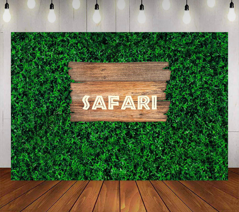 Grass Safari Backdrop (Material: Vinyl)