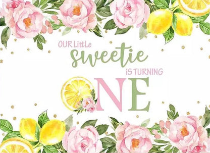 Sweet One Backdrop (Material: Vinyl)