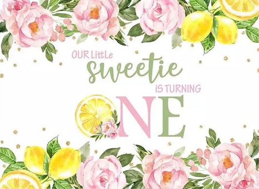 Sweet One Backdrop (Material: Vinyl)