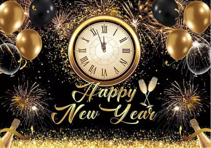 New Year Backdrop (Material: Vinyl)