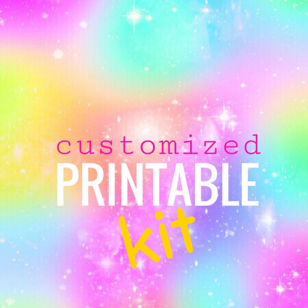 Customized Printable Kit