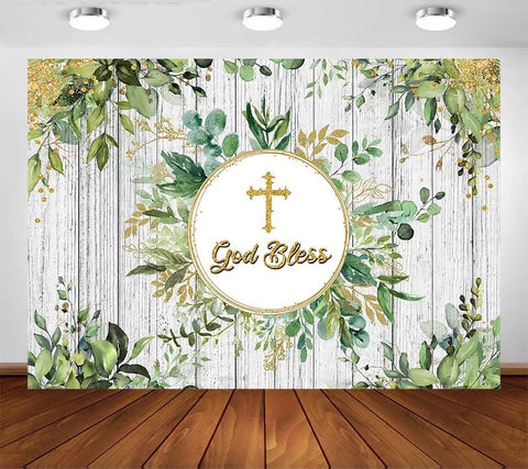 God Bless Backdrop (Material: Vinyl)