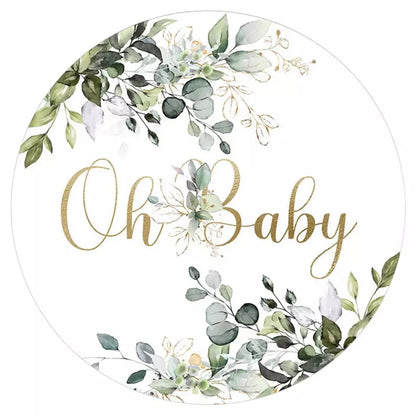 Oh Baby Round Backdrop (Material: Polyester)
