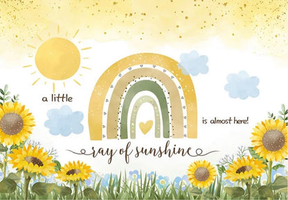 Rainbow & Boho Backdrop (Material: Vinyl)