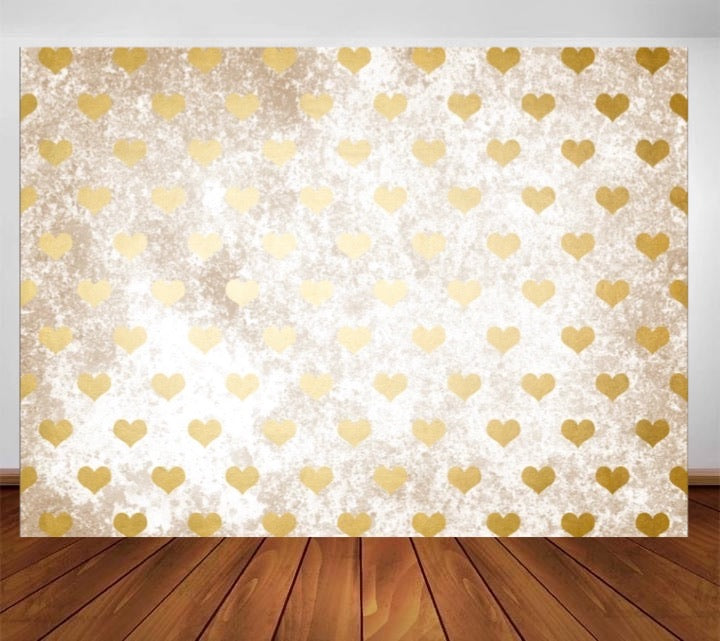 Golden Heart Backdrop (Material: Microfiber)
