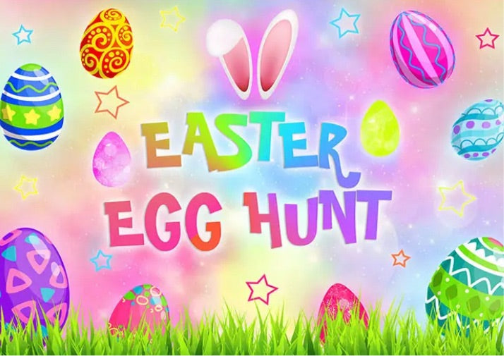 Easter Hunt Backdrop (Material: Vinyl)