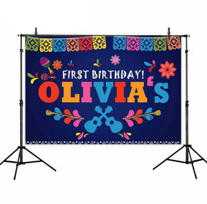 Colourful Mexican Backdrop (Material: Vinyl)