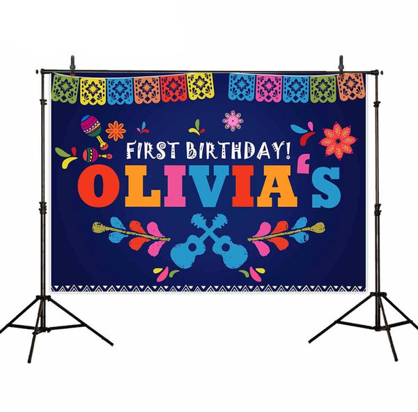 Colourful Mexican Backdrop (Material: Vinyl)