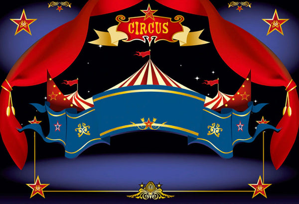 Circus Entrance Backdrop (Material: Vinyl)
