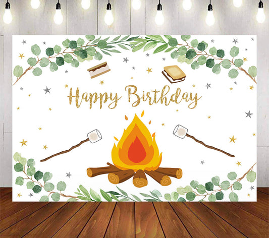 Camping Backdrop (Material: Vinyl)