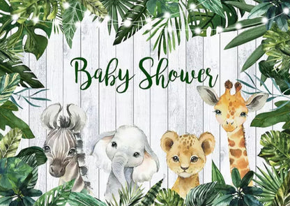 Jungle Cuteness Backdrop (Material: Vinyl)