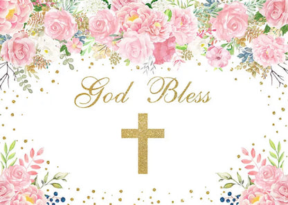 Christianity God Blessing Backdrop (Material: Vinyl)