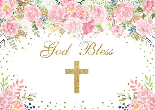 Christianity God Blessing Backdrop (Material: Vinyl)