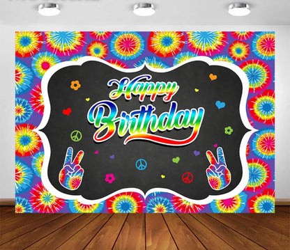 Peace and Love Backdrop (Material: Vinyl)